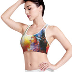 Galaxy Native Indian Woman Print Women's Sports Bra