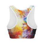 Galaxy Native Indian Woman Print Women's Sports Bra