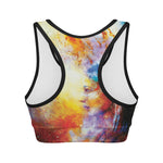 Galaxy Native Indian Woman Print Women's Sports Bra