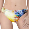 Galaxy Native Indian Woman Print Women's Thong