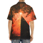 Galaxy Pyramid Print Aloha Shirt