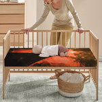 Galaxy Pyramid Print Baby Crib Sheet