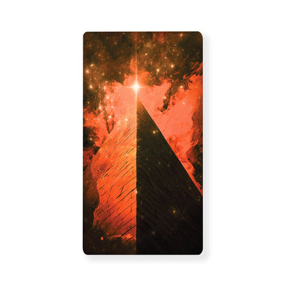 Galaxy Pyramid Print Baby Crib Sheet
