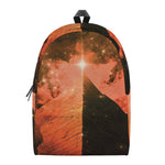 Galaxy Pyramid Print Backpack