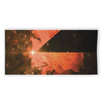 Galaxy Pyramid Print Beach Towel