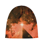 Galaxy Pyramid Print Beanie
