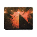 Galaxy Pyramid Print Bifold Wallet