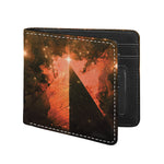 Galaxy Pyramid Print Bifold Wallet