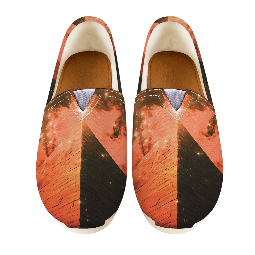 Galaxy Pyramid Print Casual Shoes