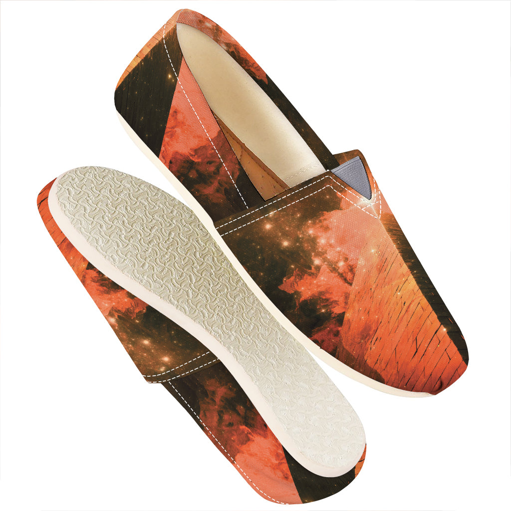 Galaxy Pyramid Print Casual Shoes