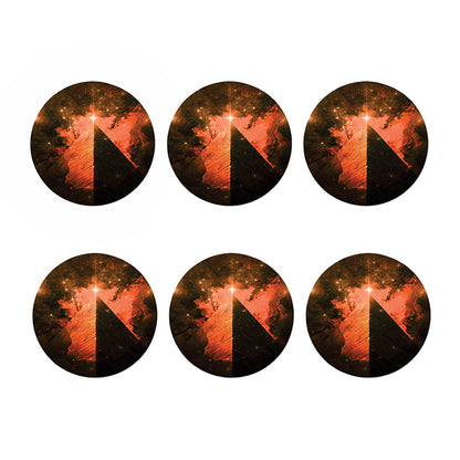 Galaxy Pyramid Print Coaster Set