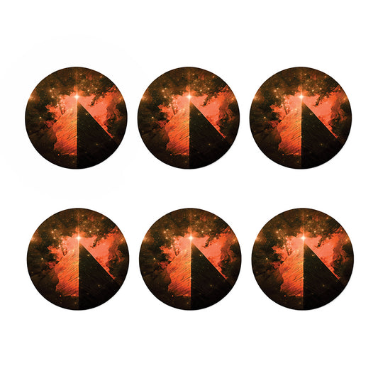 Galaxy Pyramid Print Coaster Set