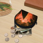 Galaxy Pyramid Print Coin Purse