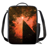 Galaxy Pyramid Print Crossbody Lunch Bag