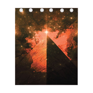 Galaxy Pyramid Print Curtain