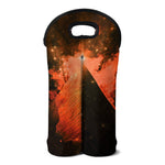 Galaxy Pyramid Print Double Neoprene Wine Tote