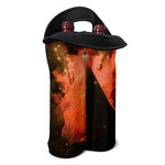 Galaxy Pyramid Print Double Neoprene Wine Tote
