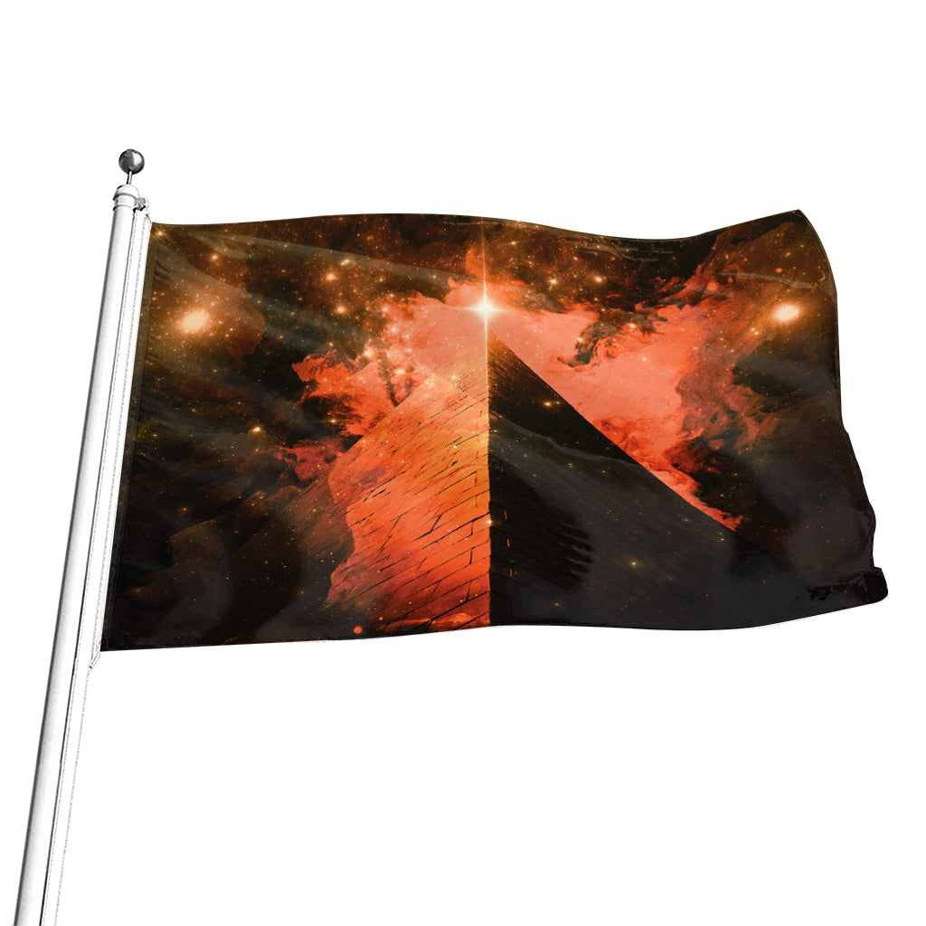 Galaxy Pyramid Print Flag