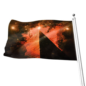 Galaxy Pyramid Print Flag