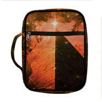 Galaxy Pyramid Print Front Pocket Bible Bag