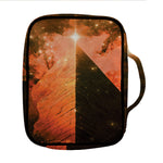 Galaxy Pyramid Print Front Pocket Bible Bag