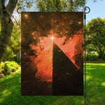 Galaxy Pyramid Print Garden Flag