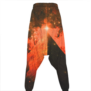 Galaxy Pyramid Print Hammer Pants