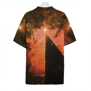 Galaxy Pyramid Print Hawaiian Shirt