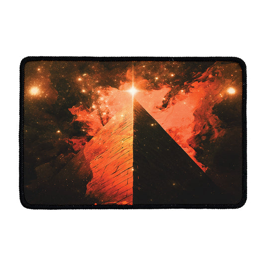 Galaxy Pyramid Print Kitchen Mat