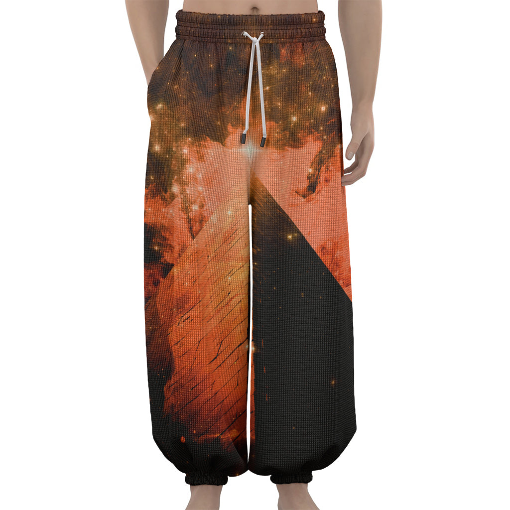 Galaxy Pyramid Print Lantern Pants