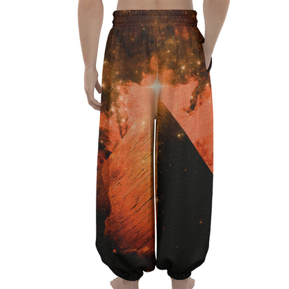Galaxy Pyramid Print Lantern Pants