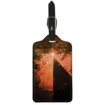 Galaxy Pyramid Print Luggage Tag