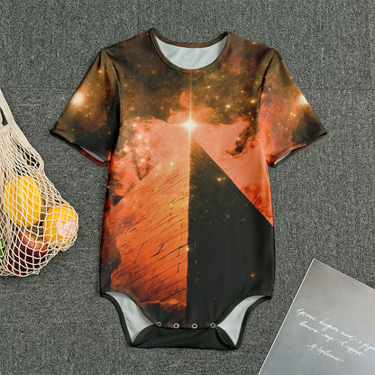 Galaxy Pyramid Print Men's Bodysuit