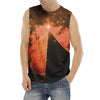 Galaxy Pyramid Print Men's Fitness Tank Top