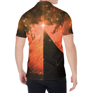 Galaxy Pyramid Print Men's Shirt
