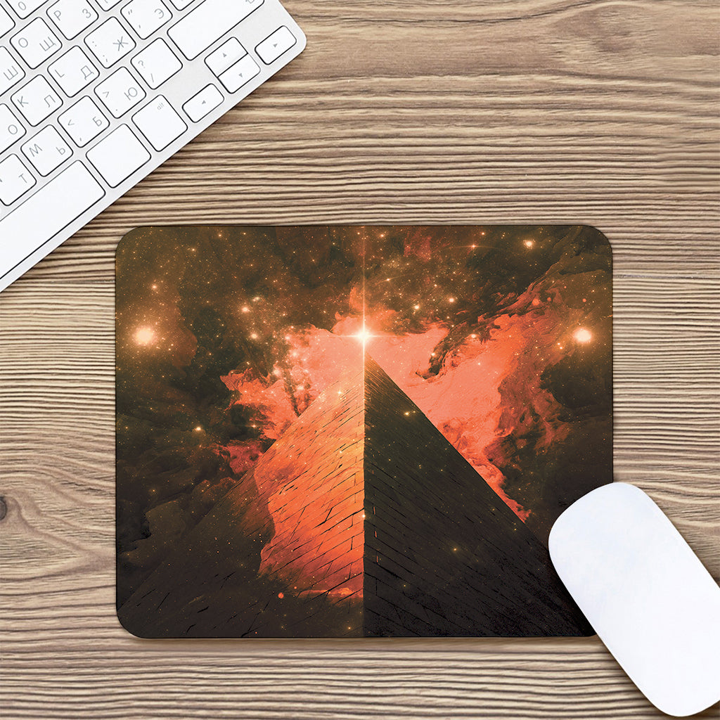 Galaxy Pyramid Print Mouse Pad