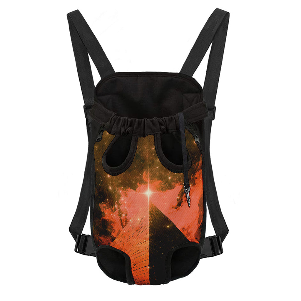 Galaxy Pyramid Print Pet Carrier Backpack