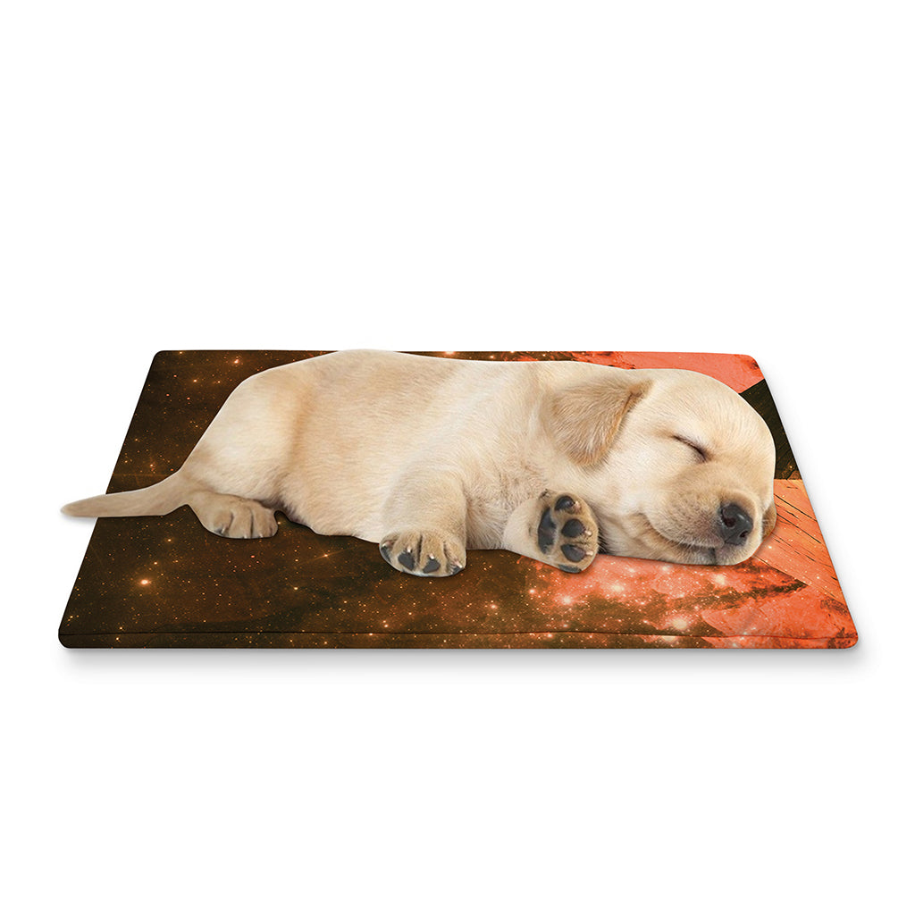 Galaxy Pyramid Print Pet Cooling Mat Cover