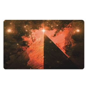 Galaxy Pyramid Print Polyester Doormat