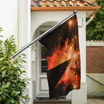 Galaxy Pyramid Print Polyester Flag
