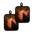 Galaxy Pyramid Print Pot Holders