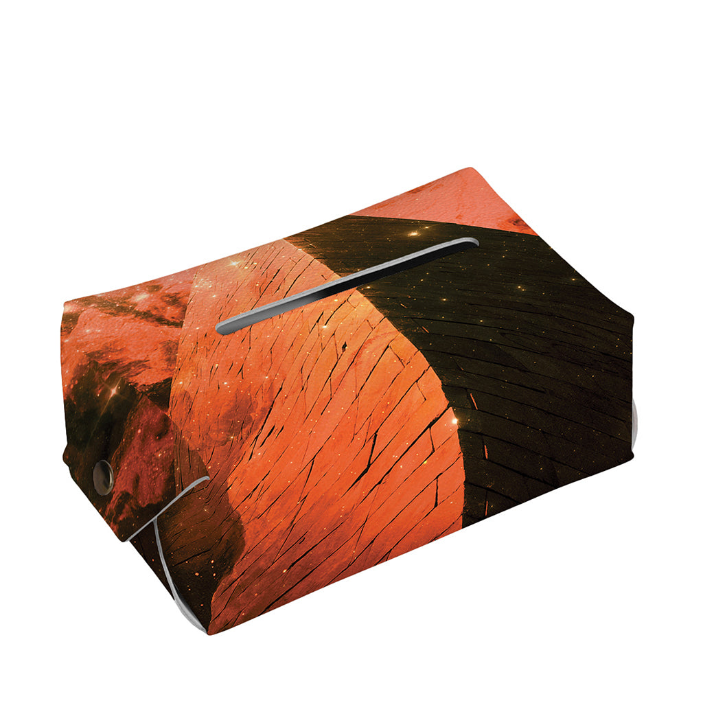 Galaxy Pyramid Print Rectangle Tissue Box Cover