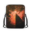 Galaxy Pyramid Print Rectangular Crossbody Bag