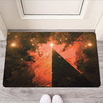 Galaxy Pyramid Print Rubber Doormat