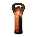 Galaxy Pyramid Print Single Neoprene Wine Tote