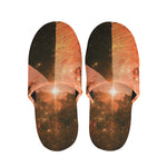 Galaxy Pyramid Print Slippers