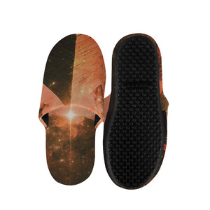 Galaxy Pyramid Print Slippers