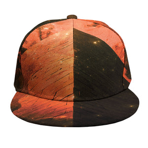 Galaxy Pyramid Print Snapback Cap