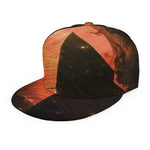 Galaxy Pyramid Print Snapback Cap