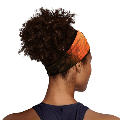 Galaxy Pyramid Print Sports Headband